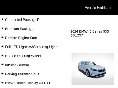2024 BMW 5 Series 530i