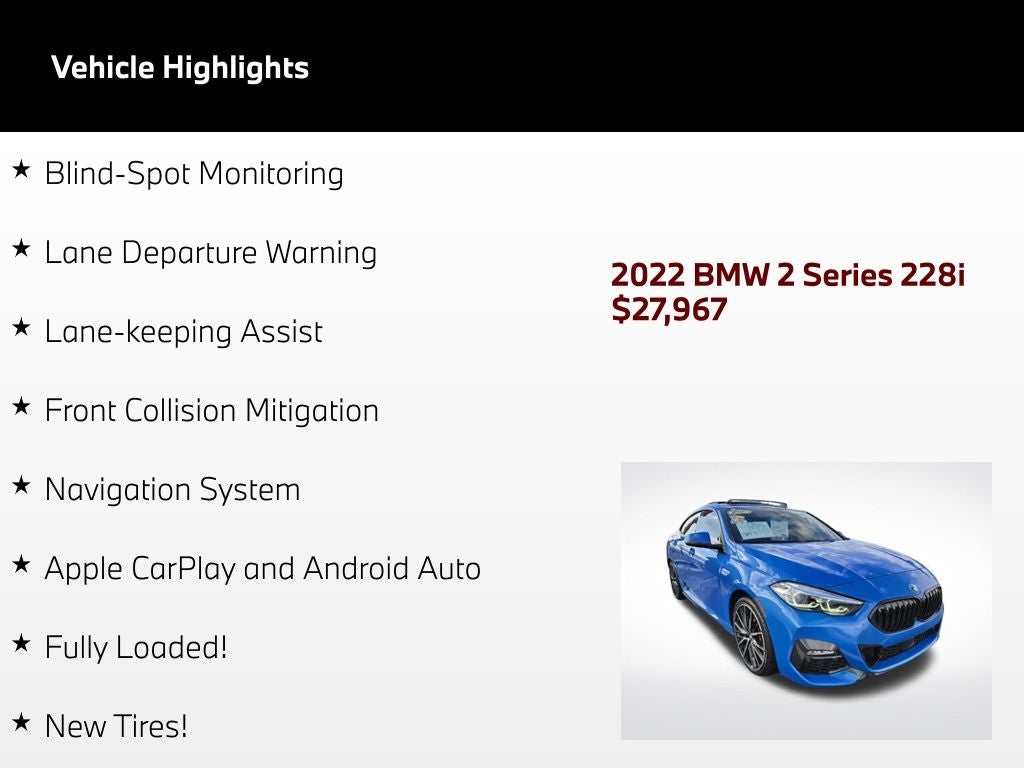 2022 BMW 2 Series 228i
