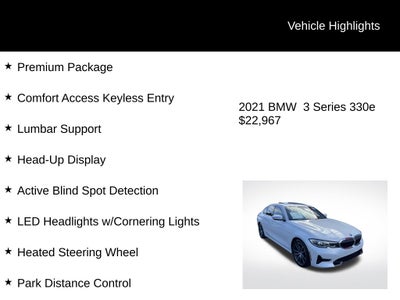 2021 BMW 3 Series 330e iPerformance