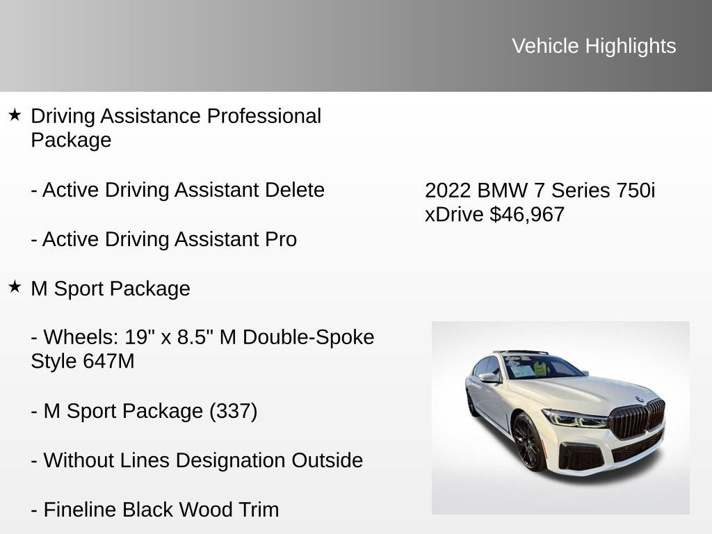 2022 BMW 7 Series 750i xDrive