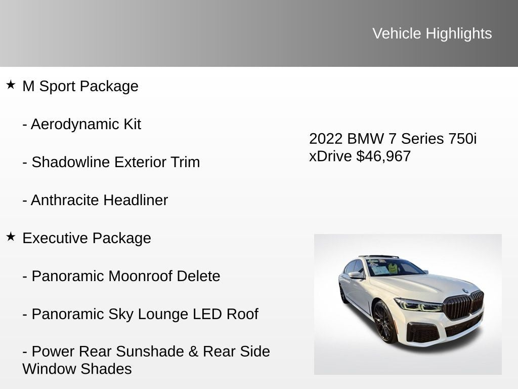 2022 BMW 7 Series 750i xDrive