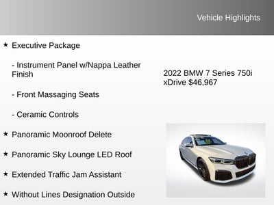 2022 BMW 7 Series 750i xDrive
