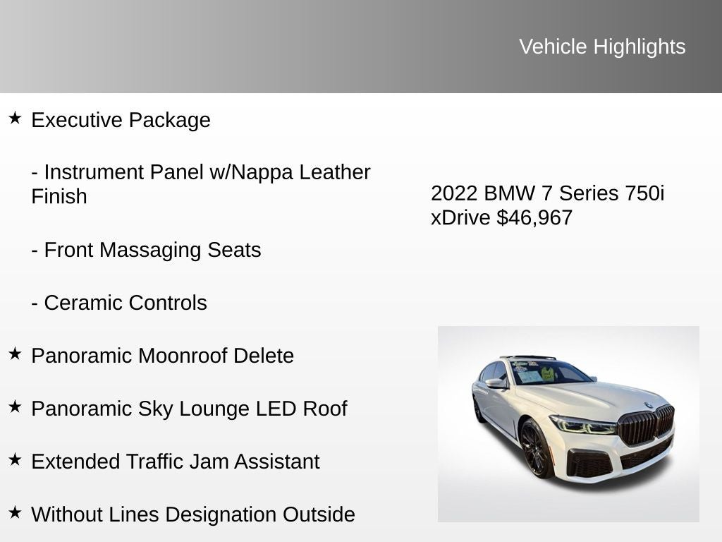 2022 BMW 7 Series 750i xDrive