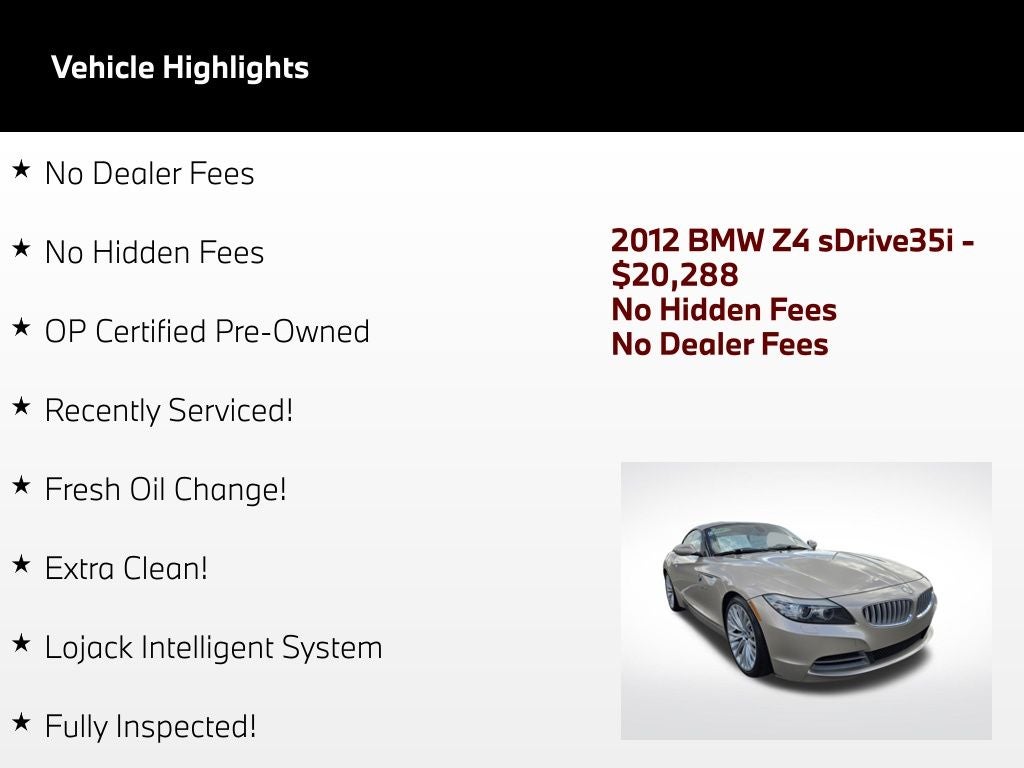 2012 BMW Z4 sDrive35i