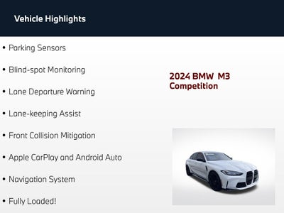2024 BMW M3 Competition