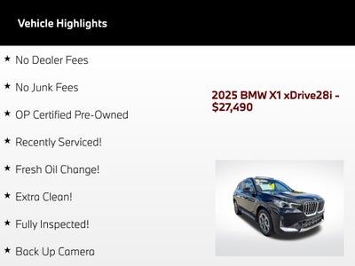 2025 BMW X1 xDrive28i