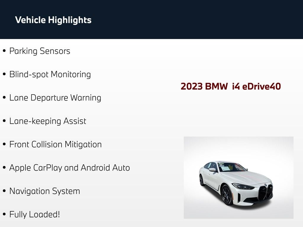 2023 BMW i4 eDrive40