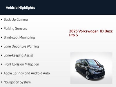 2025 Volkswagen ID. Buzz Pro S