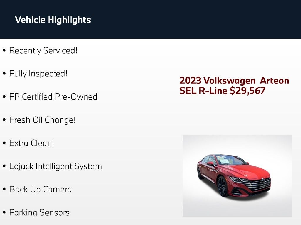 2023 Volkswagen Arteon 2.0T SEL R-Line