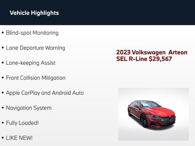 2023 Volkswagen Arteon 2.0T SEL R-Line