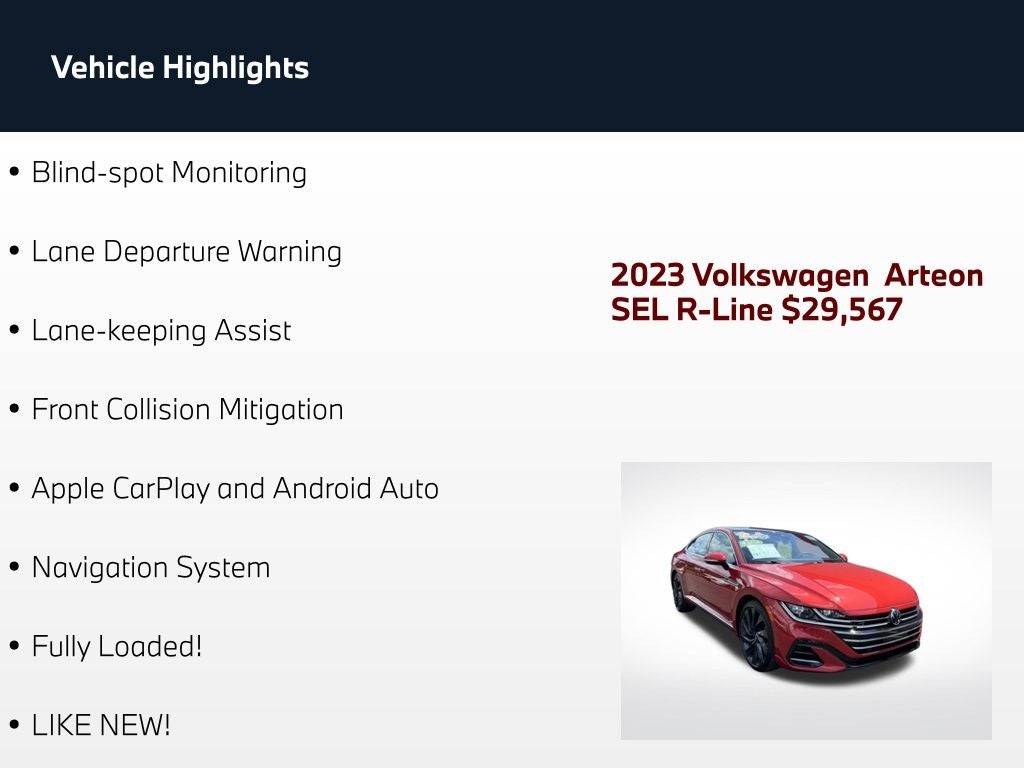 2023 Volkswagen Arteon 2.0T SEL R-Line