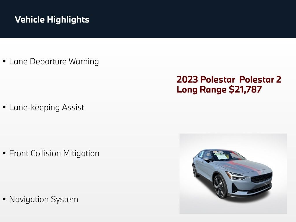 2023 Polestar 2 Long Range Single Motor