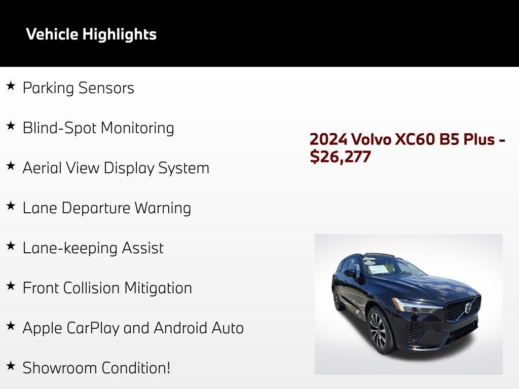 2024 Volvo XC60 B5 Plus Dark Theme