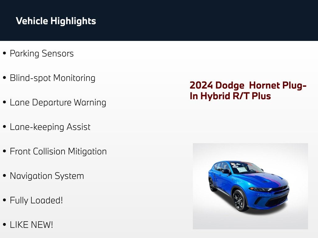 2024 Dodge Hornet R/T Plus