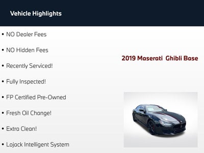 2019 Maserati Ghibli Base