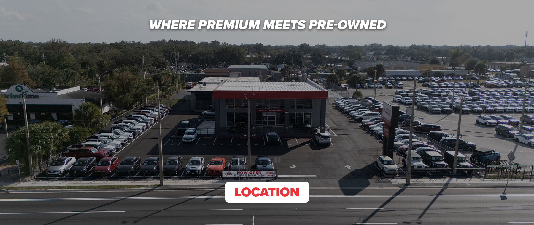 Florida Pre-Owned dealership aerial view in Orlando